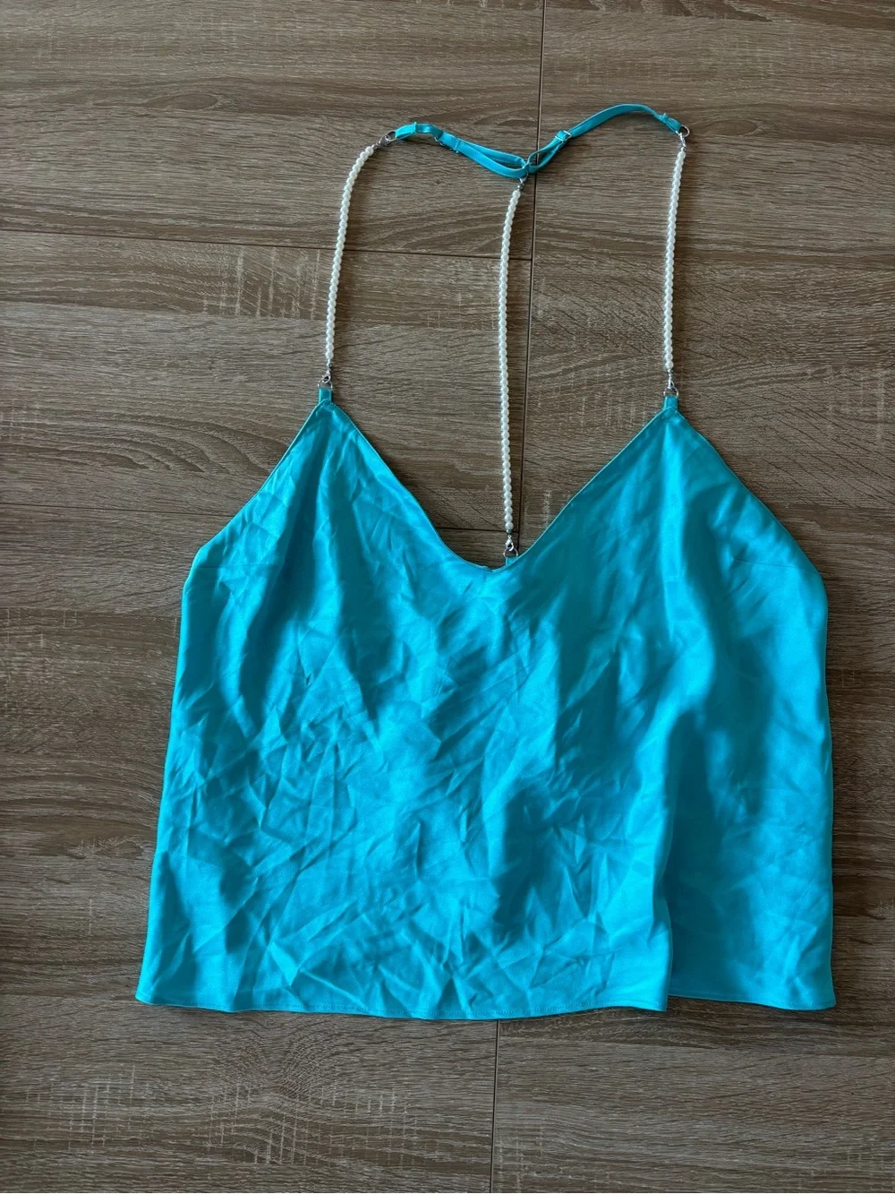 Victoria's Secret Satin Pearl Strap Cami Set size XL